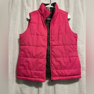 Champion winter vest, hot pink, size Large, great condition